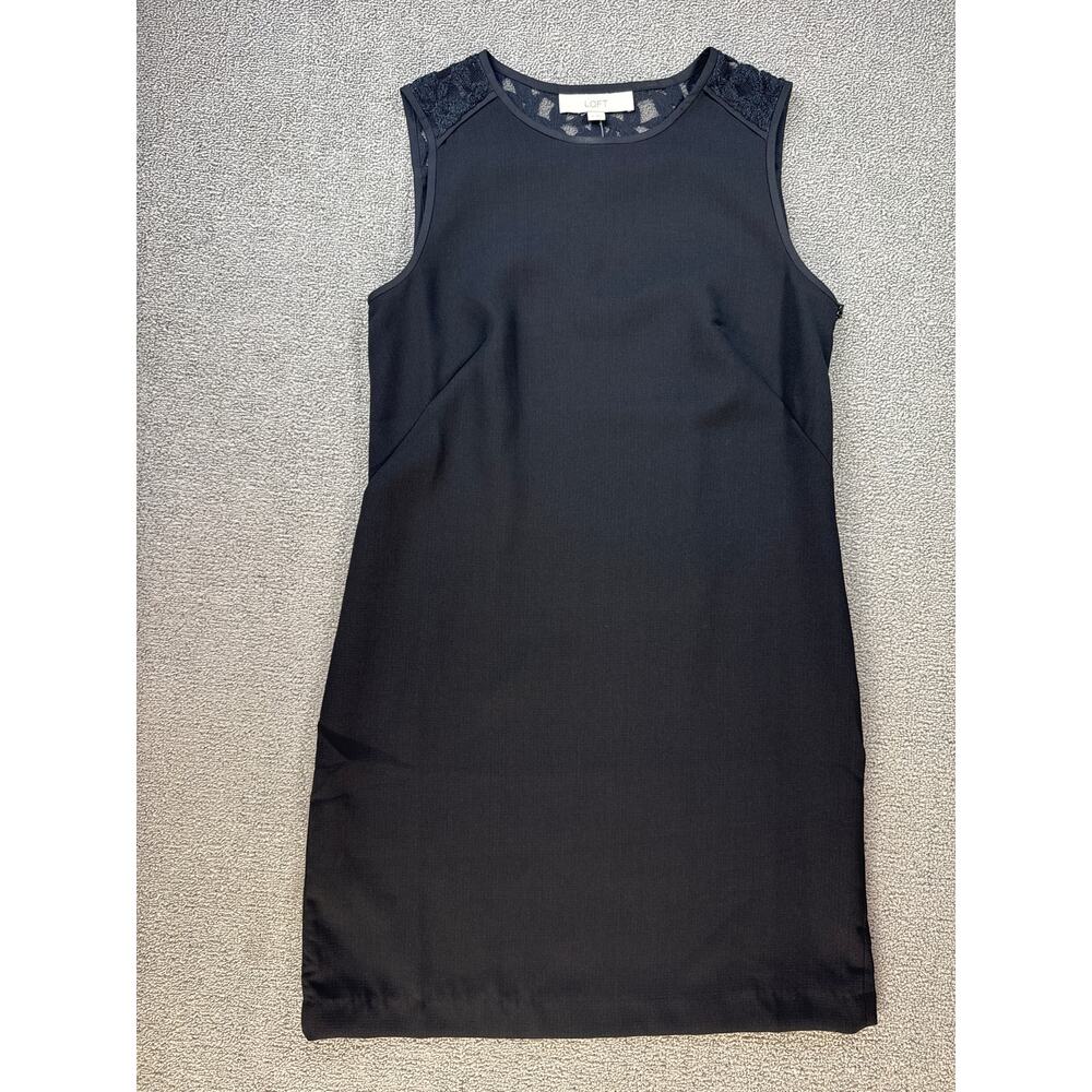 NWT Loft Dress Shift Lace Black Cocktail‎ Classic Timeless Size 4